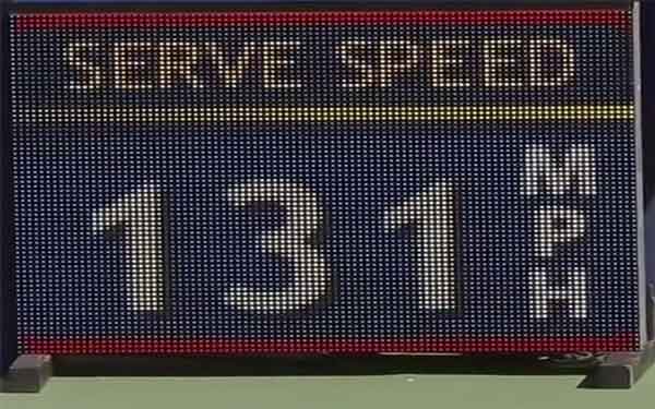 serve speed monitor