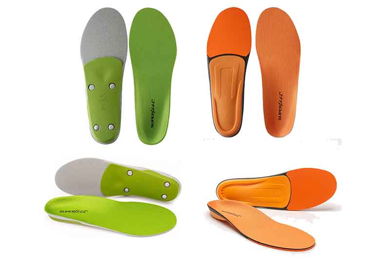 Superfeet Green and Orange insoles
